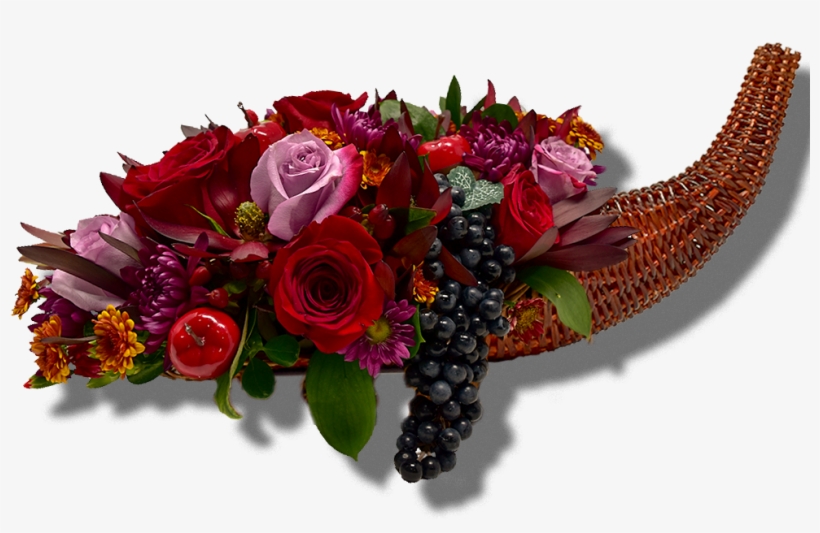 Jewel Tones Floral Cornucopia - Cornucopia, transparent png download