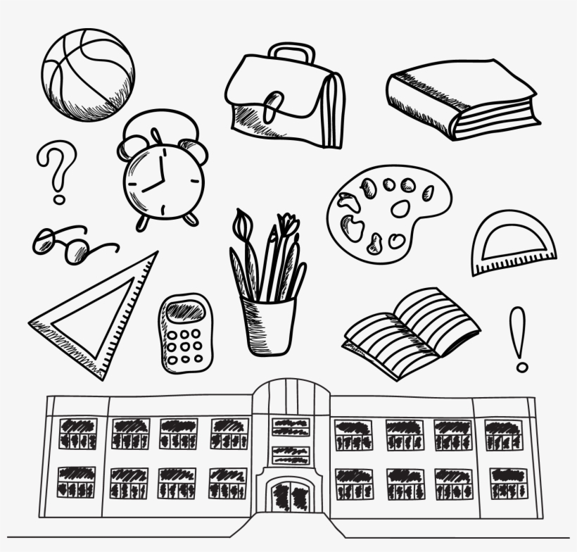 School Doodle Png - Notebook Journal Dot-grid, Graph, Lined, No Lined:, transparent png download