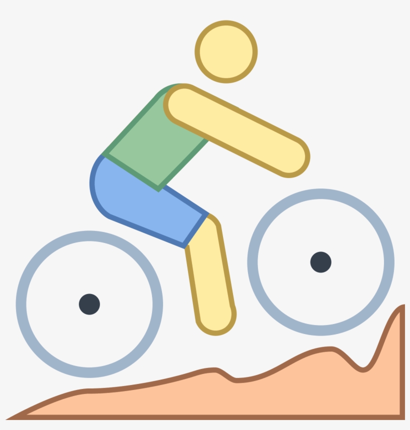 El Ciclismo De Montaña Icon - Circle, transparent png download