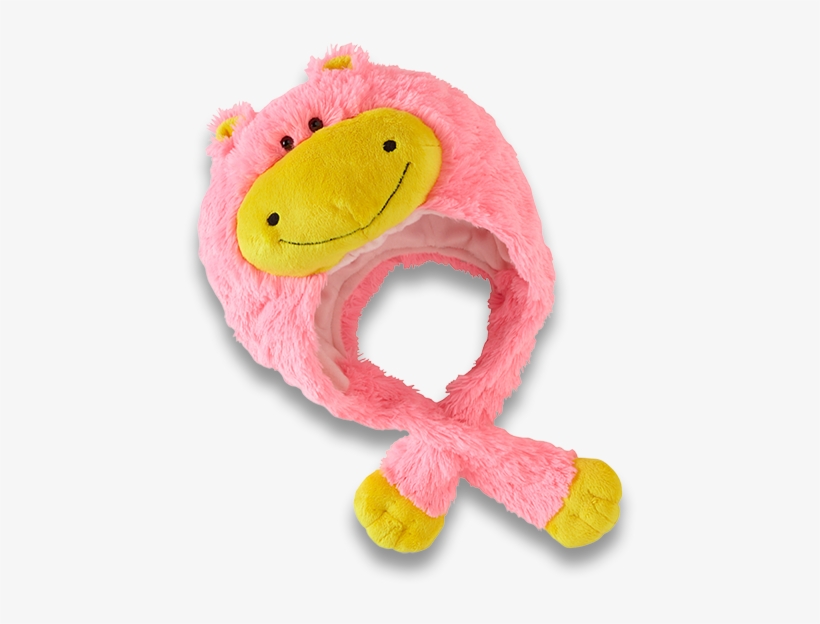 Neonz Hippo Hat My Pillow Pets Premium Plush Hat Neonz Neon Pink