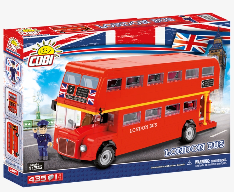 Cobi 1885 London Bus 435 Pcs - London Bus 1:35 Building Kit, transparent png download