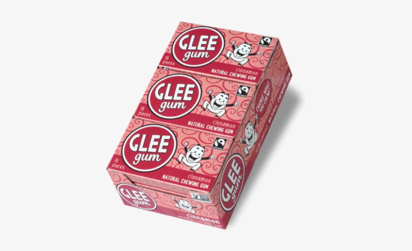 All Natural Glee "cinnamon" Chewing Gum / 12- Standard - Glee Gum Chewing Gum, Cinnamon - 16 Pieces, transparent png download