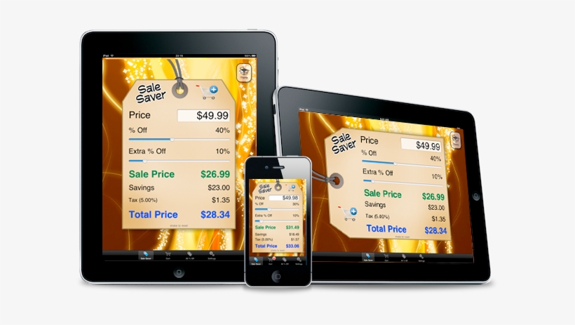 Percent Off / Shopping Calculator - Iphone, transparent png download
