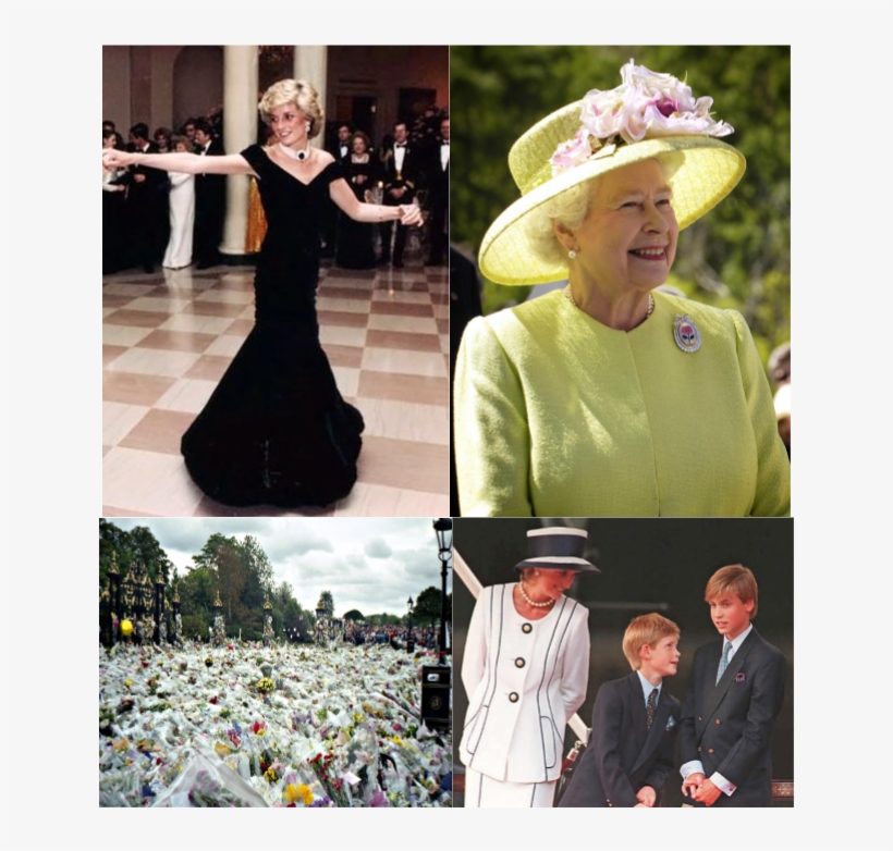 Princess Diana, Ex-wife Of Prince Charles And Mother - Queen Elizabeth Ii 90th Birthday Commemorative Portrait, transparent png download