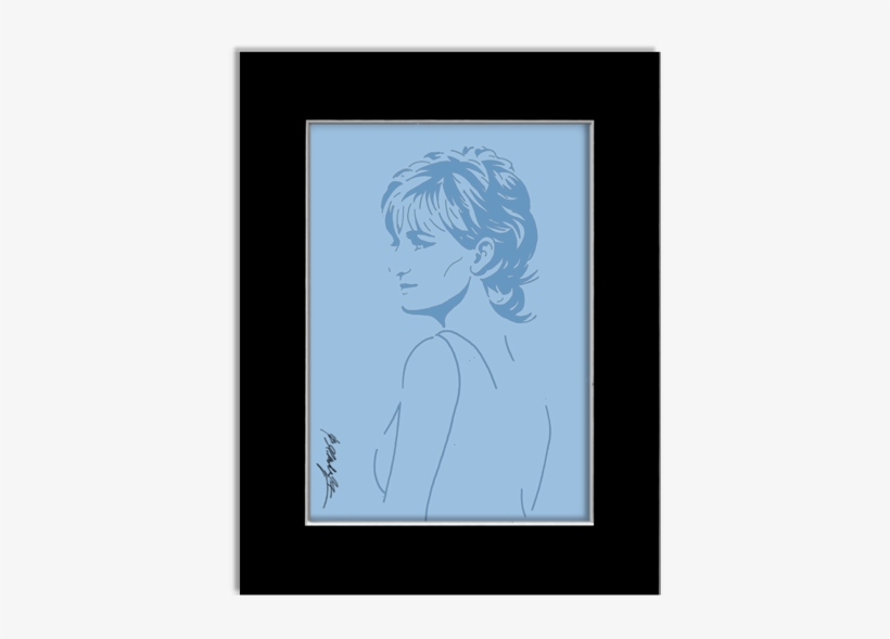 Princess Diana Gallery Print By Mikesbliss - Picture Frame, transparent png download