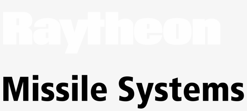 Raytheon Missile Systems Logo Black And White - Raytheon Missile Systems Logo, transparent png download