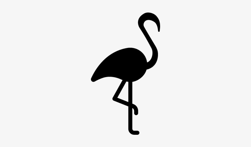 Flamingo With Leg Up Vector - Knitting, transparent png download