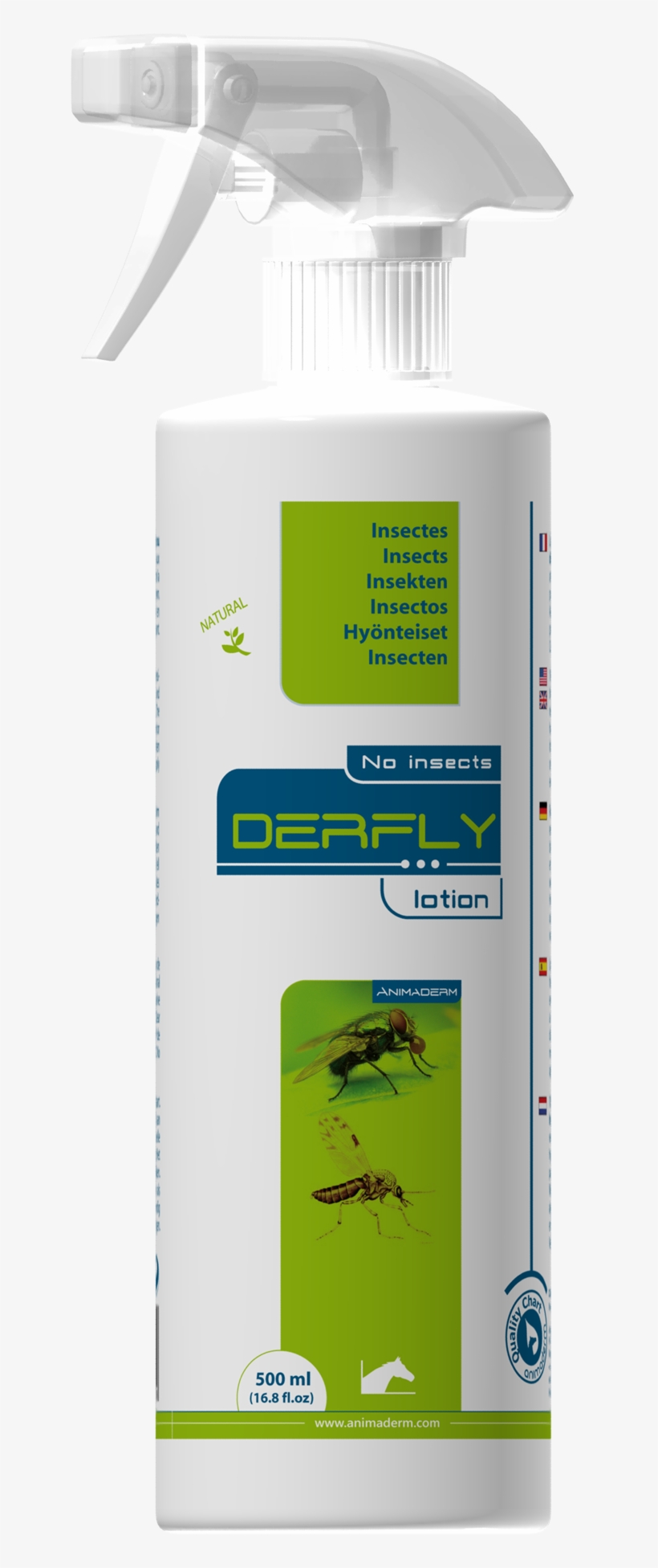 Derfly - Animaderm Derfly 500 Ml, transparent png download