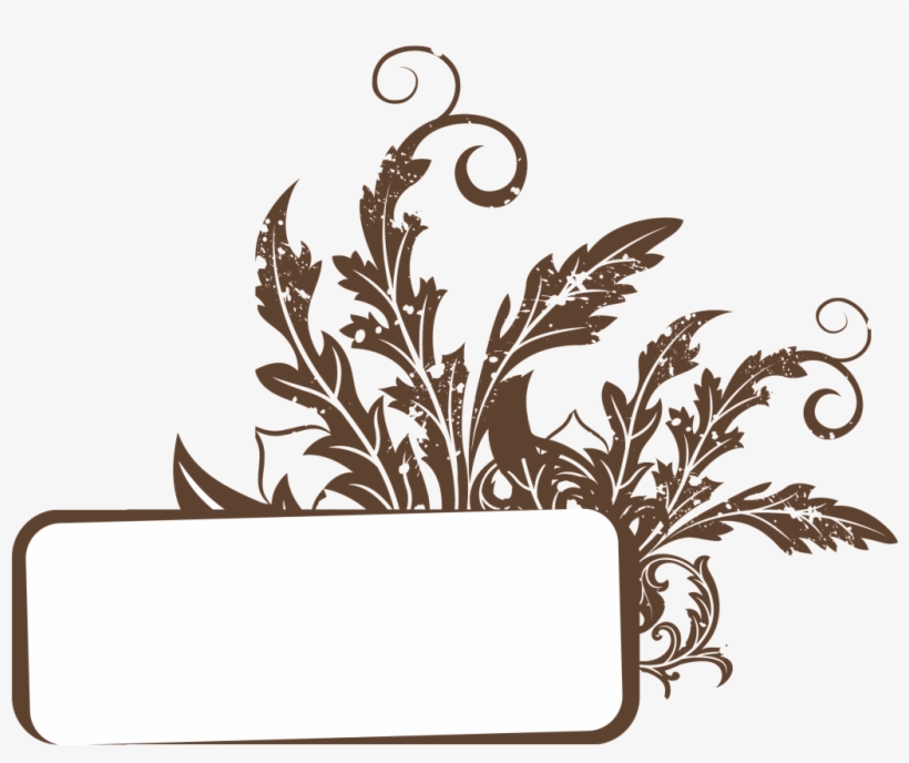 Creative Flower Title Frame - Floral Banner And Frame, transparent png download