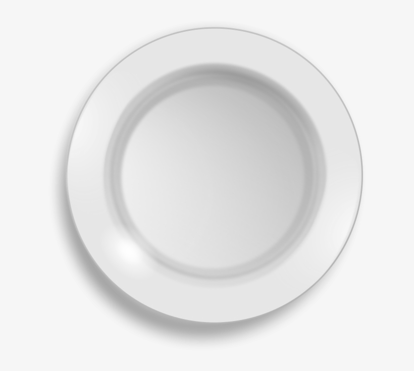 Free White Plate - White Plate Hd Png, transparent png download
