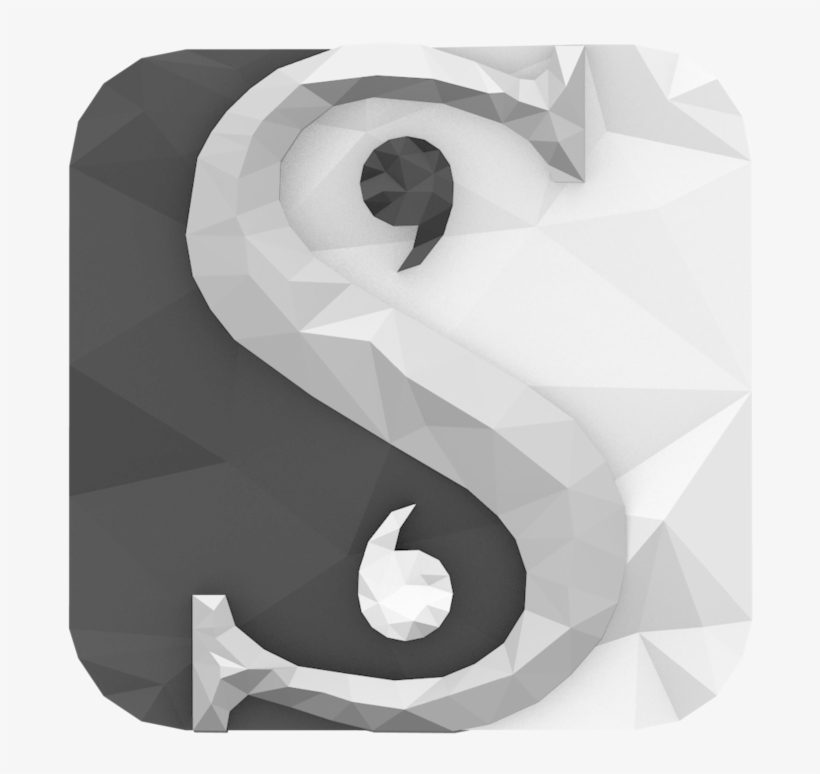 Low Poly Scrivener Icon By Benwurth-d71zc46 Low Poly - Scrivener Icon, transparent png download