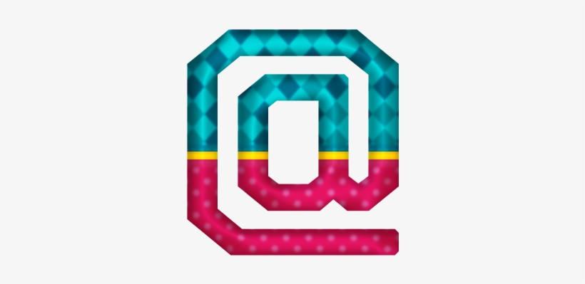 Arroba Alfabeto Circo Menina - Alphabet, transparent png download