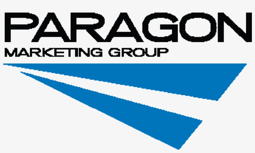 Pmg Hero Logo Blk Blue Paths Pms 3005c 300 - Paragon Marketing Group Logo, transparent png download