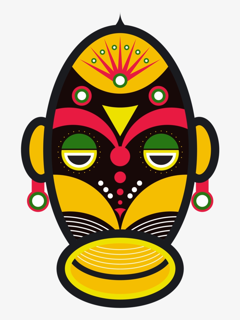African Mask On T Shirts, transparent png download