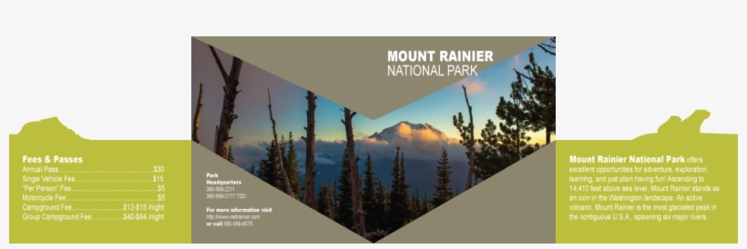 This Park Offers Plenty Of Activities Such As Hiking, - Mount Rainier, transparent png download