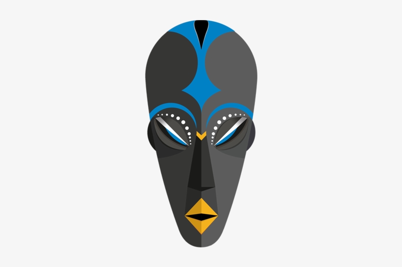 African Mask - Mask, transparent png download