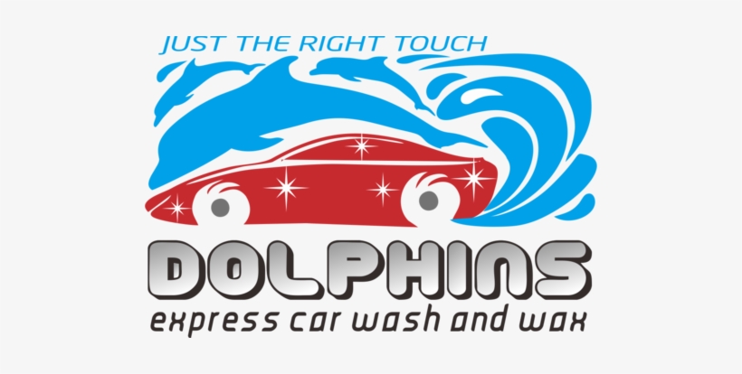 Dolphins Express Car Wash & Wax A Logo, Monogram, Or - Car, transparent png download