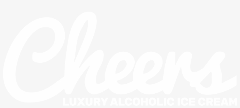 Cheers Logo White - Cheers Luxury Alcoholic Ice Cream, transparent png download