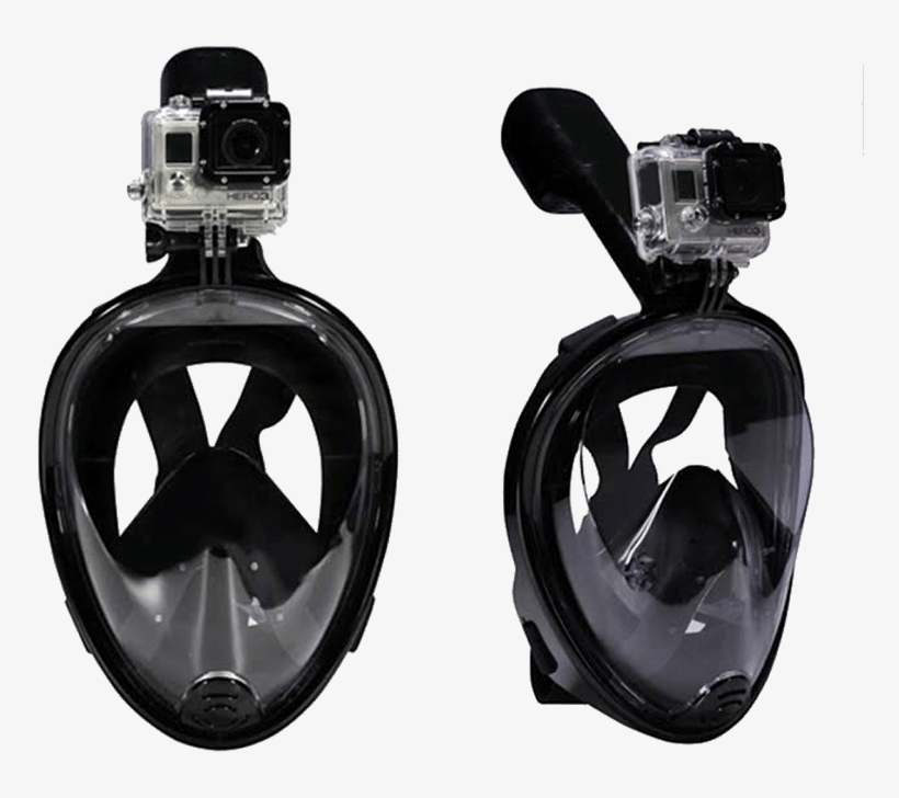 Snorkel Mask - Gopro Full Face Snorkel Mask, transparent png download