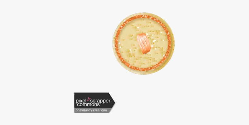 Organized Mess - Elements Kit - Glittery Button - Graham Cracker Crust, transparent png download