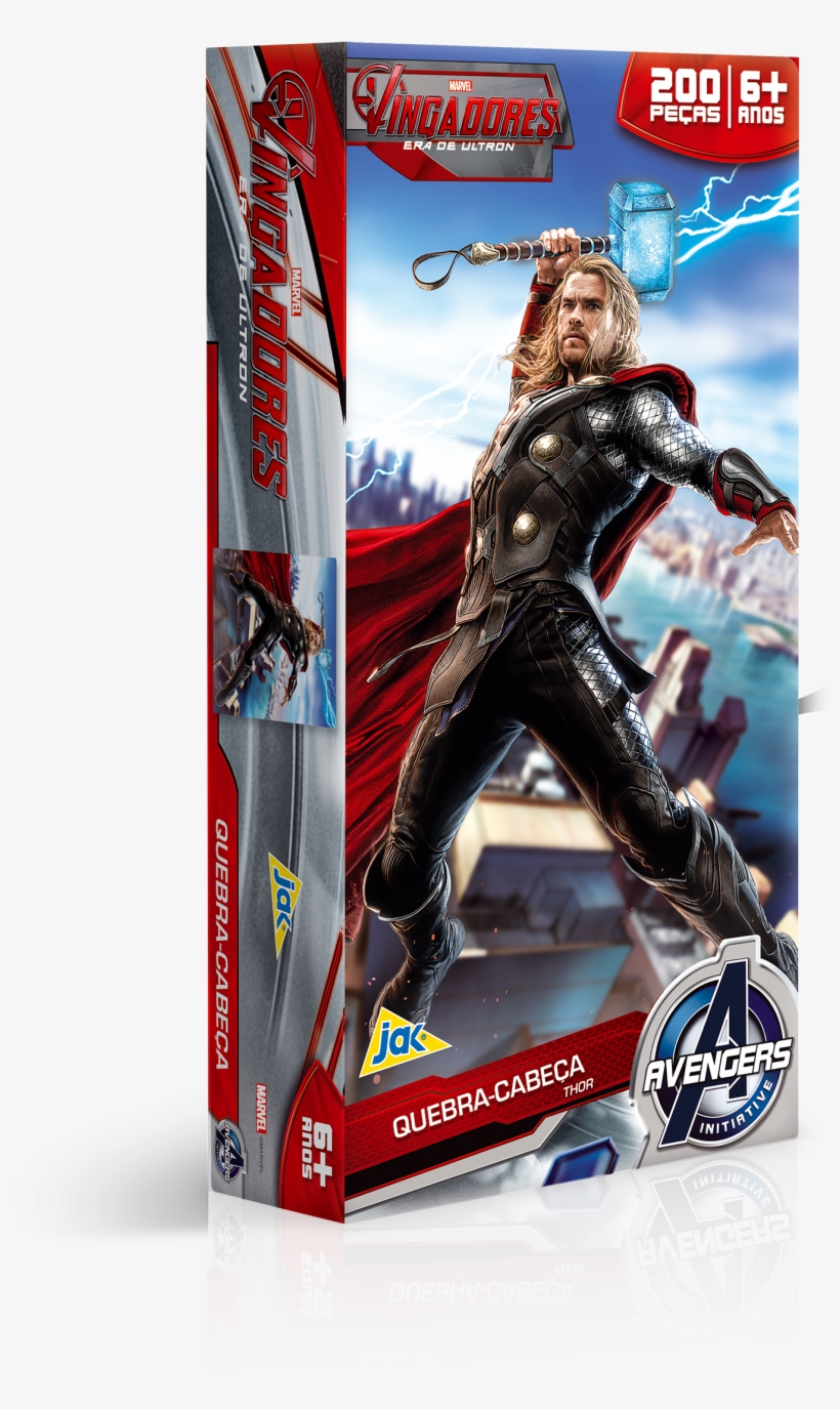 Lightbox Moreview - Os Vingadores Quebra-cabeça 200 Peças Capitão América, transparent png download
