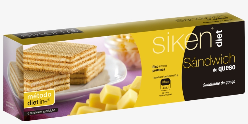Siken Diet Sandwich Queso - Siken Cheese Sandwich Diet 6 Units, transparent png download