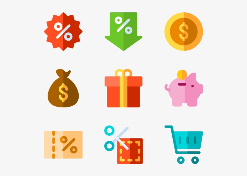Black Friday 36 Icons - Offers Icon Vector, transparent png download