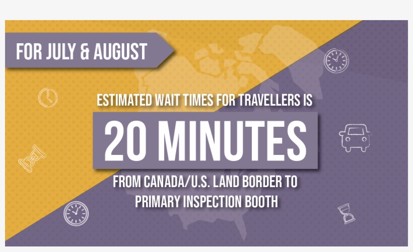 Check Current Local Border Wait Times Before Heading - Big Dumb Booster, transparent png download