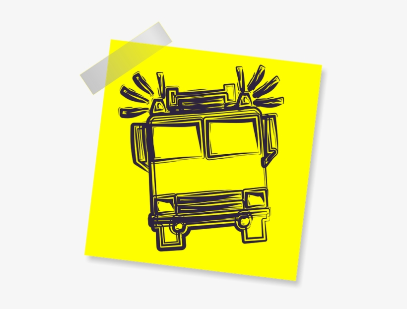 Vector Freeuse Download 911 Clipart Emergency Personnel - Fire Engine, transparent png download