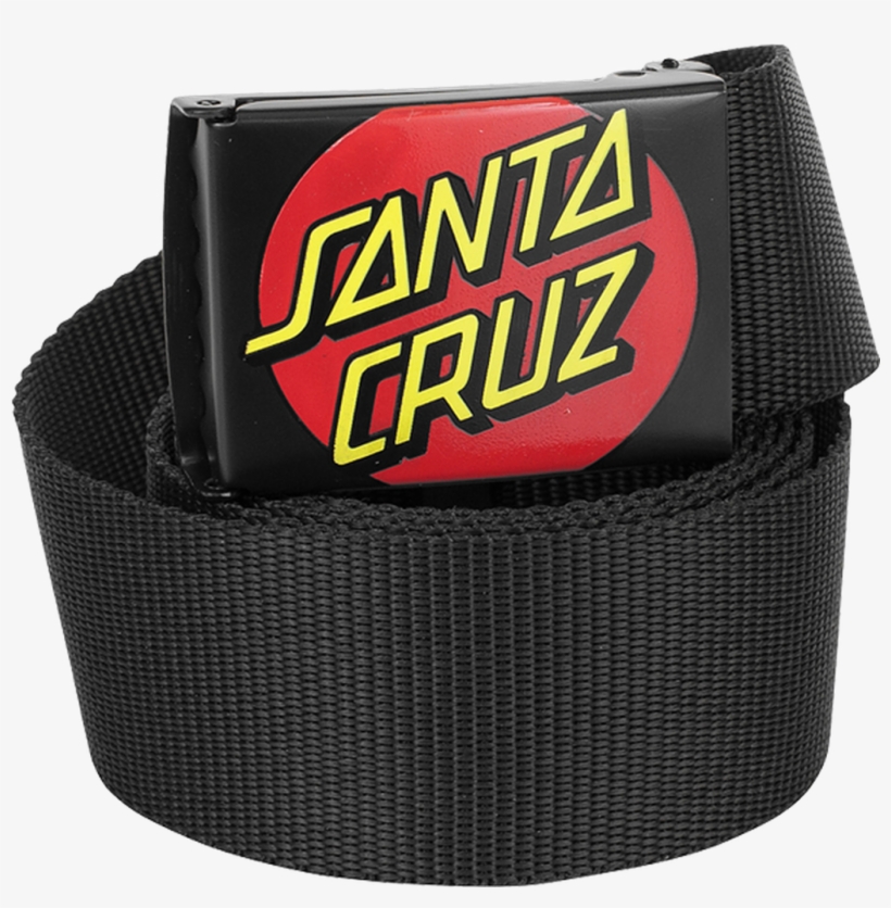 Santa Cruz Classic Dot Web Belt Black - Santa Cruz, transparent png download