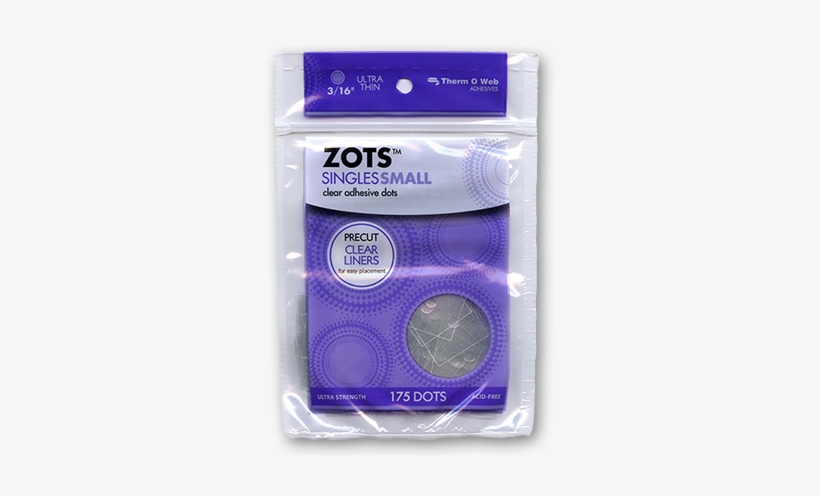 Sticky Dots Small - Thermoweb Zots Singles Clear Adhesive Dots Medium 3, transparent png download