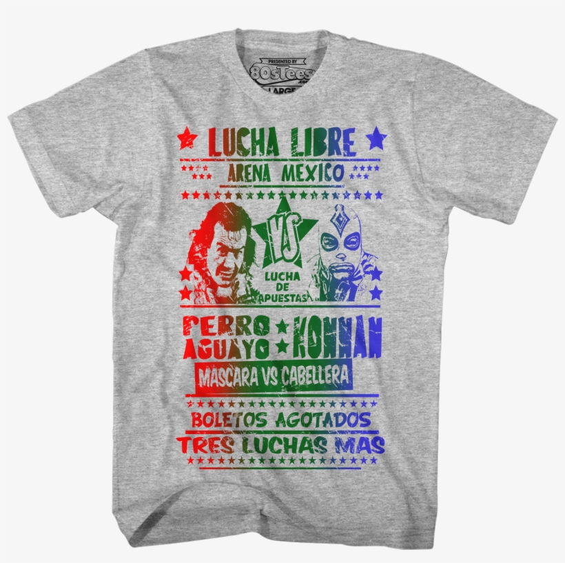 Perro Aguayo Vs Konnan Luchador T-shirt - T Shirt Boxe Vintage, transparent png download