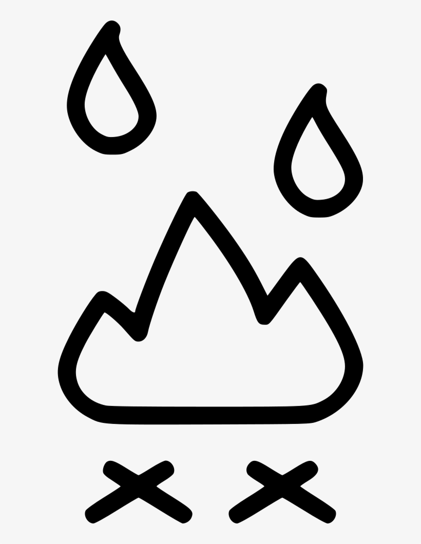 Fire Fireplace Cook Camping Outdoors Burn Comments - Fireplace, transparent png download