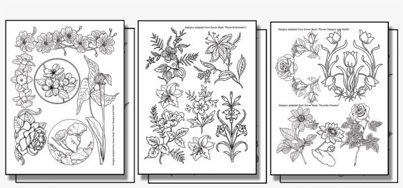 Stick 'n Burn Wildflowers - Line Art, transparent png download