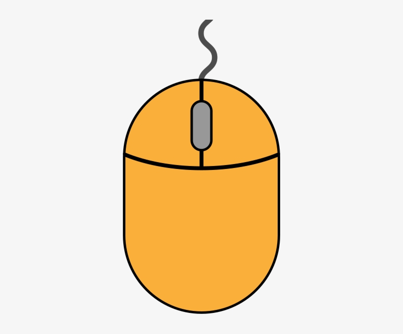 Mouse Icon2 Light Orange - Orange Mouse Png, transparent png download
