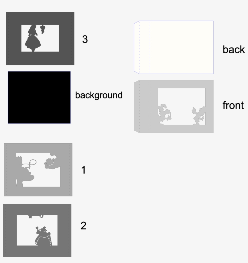 Movies, Personal Use, Alice In Wonderland 3d Card - Geek, transparent png download