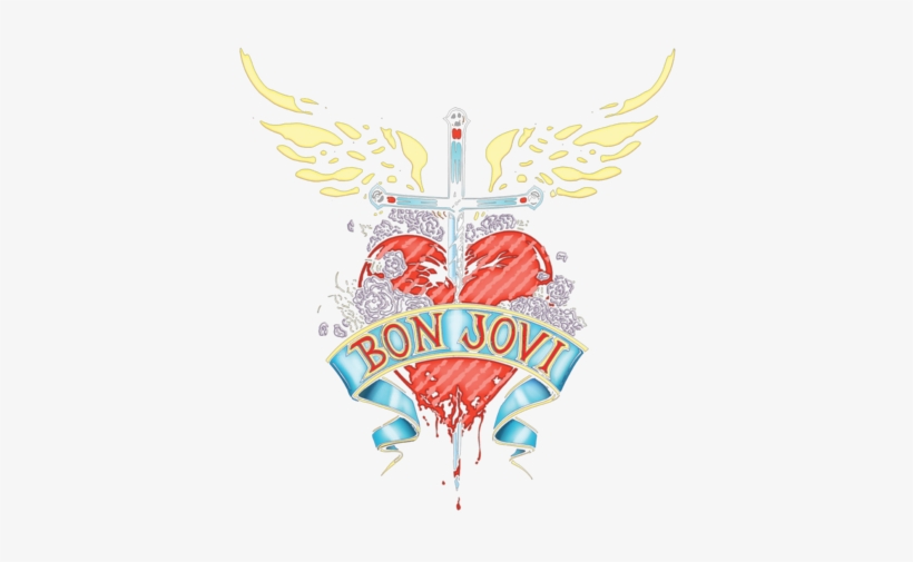 Bon Jovi Daggered Youth T Shirt - Long-sleeved T-shirt, transparent png download