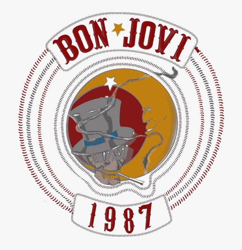 Bon Jovi 1987 Men's Tank - Emblem, transparent png download