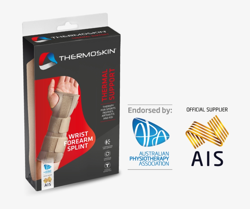 Thermoskin Thermal Wrist Forearm Splint - Steel Blue Argyle Ladies - Wheat, transparent png download