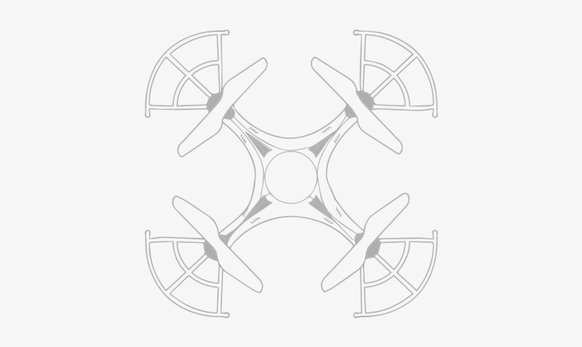 Drone Outline - Circle, transparent png download