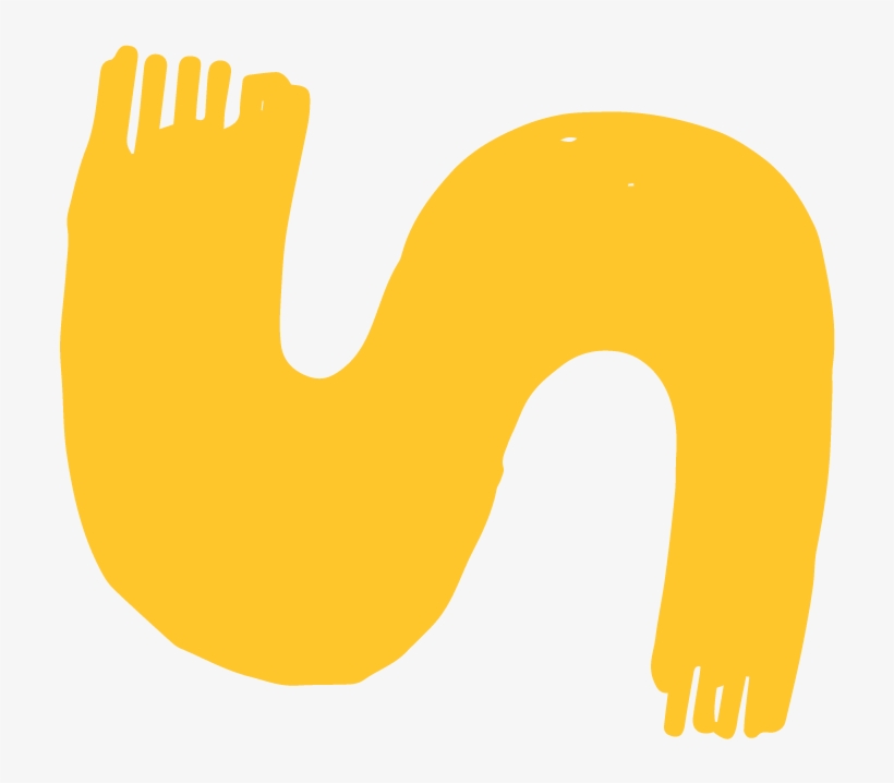 Yellow Paint Stroke - Illustration, transparent png download