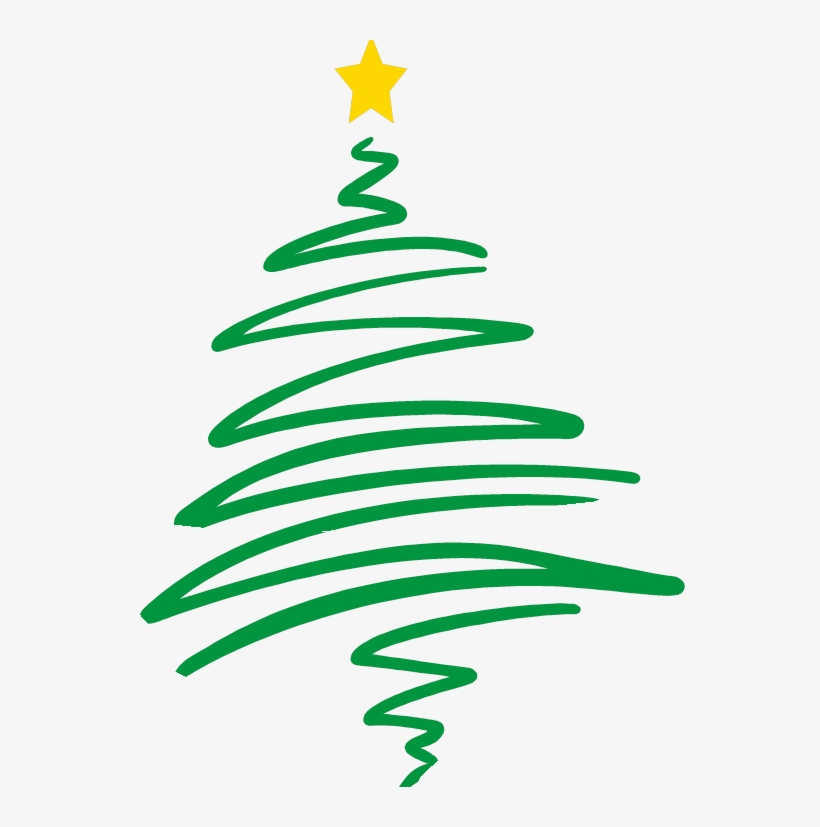 Download Clipart Royalty Free Library Christmas Set - Merry Christmas (tree) Greeting Card, transparent png download