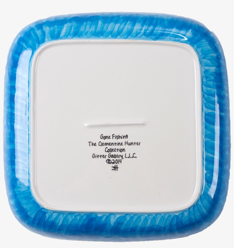Gone Fishing Square Bowl - Porcelain, transparent png download