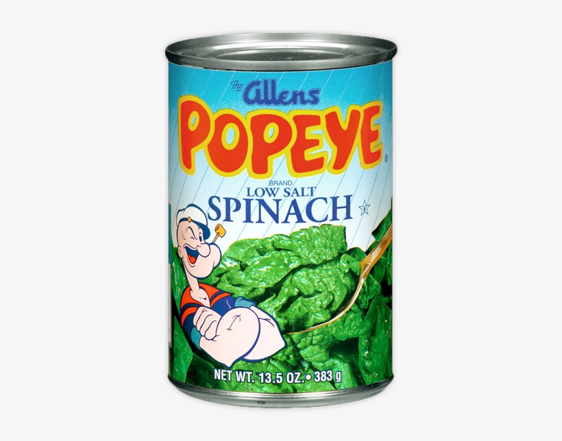 Allen's Popeye Spinach 13.5 Oz ( 3 Cans ), transparent png download