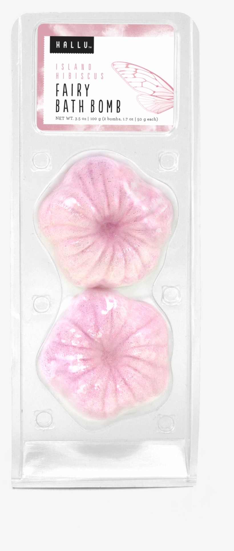 Hallu Fairy Flower Pink Bath Bomb, Island Hibiscus - Anthurium, transparent png download