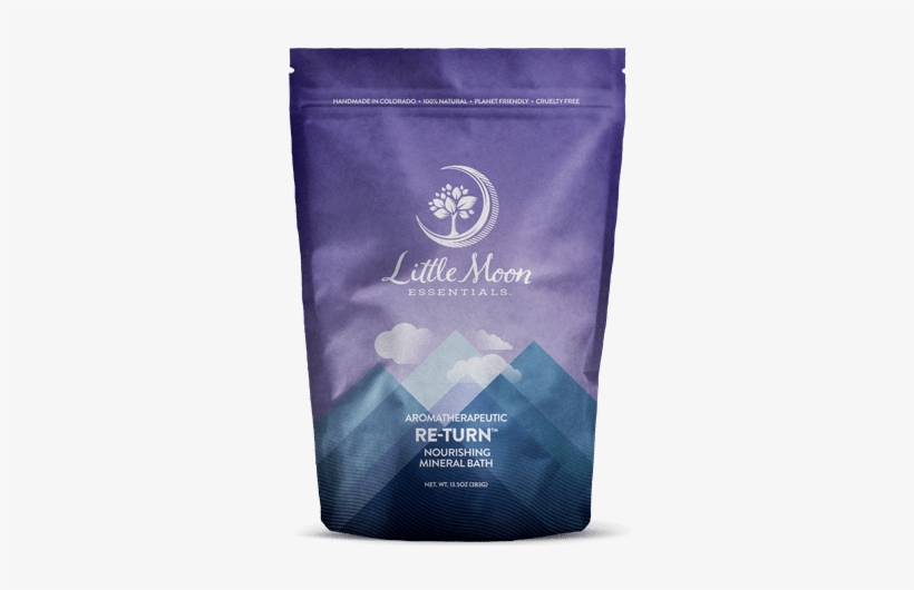 Re Turn Salt 13oz - Little Moon Essentials Re-turn Nourishing Mineral Bath, transparent png download