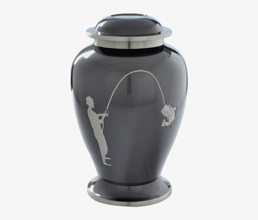 The 'gone Fishing' Adult Cremation Urn - Urn, transparent png download