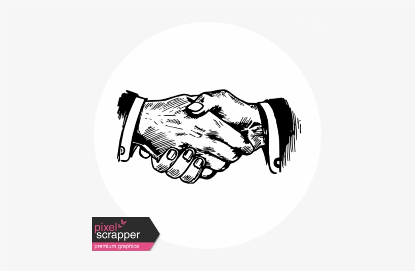 Tangible Hope Print Circle - Handshake Backpack By Upopot, transparent png download