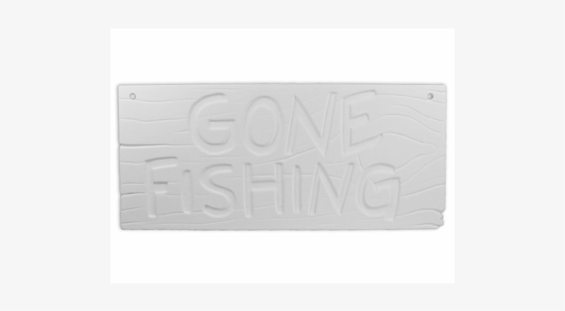 Gone Fishing Plaque/6 Spo - Wood, transparent png download