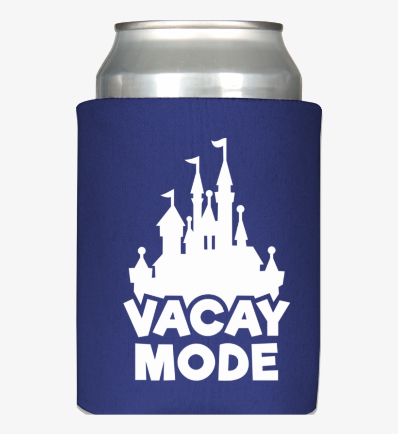 Vacay Mode Cinderella's Castle Drink Koozie - Disney White Sticker Decal Castle Magic Kingdom White, transparent png download